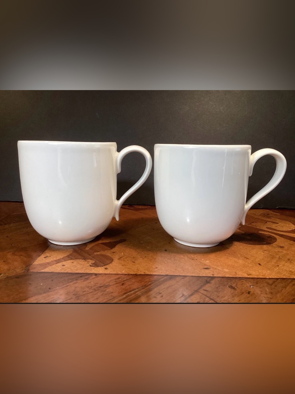 Villeroy & Boch White Ceramic Coffee Mugs - Set of 2
